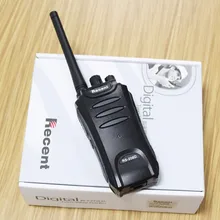 Pequeño transceptor radios digitales dPMR 2 w radios portatiles RS208D UHF 400-470 MHz radio de dos vías de comunicación w/accesorios