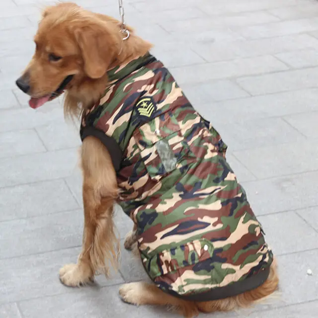 Dog Vest Huge Dog Winter Pet Golden Retriever costume Labrador apparel