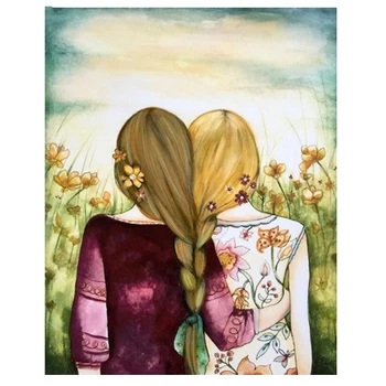 

Diamond embroidery Sisters Friendship Diamond mosaic full square rhinestones 5d diy diamond painting crystal Picture JS2259