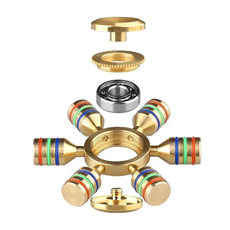 Непоседа Tri-Spinner Игрушки сенсорными непоседы аутизм СДВГ ручной Spinner анти-стресс прикольные подарки EDC вращения Непоседа счетчик из металла