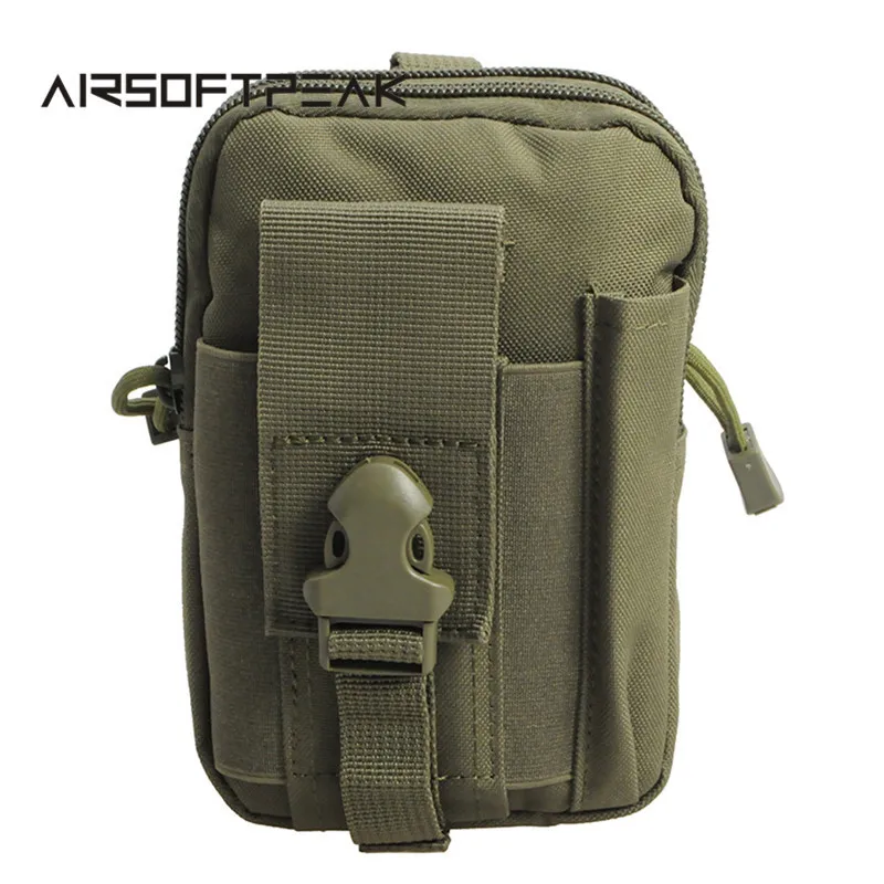 AIRSOFTPEAK Тактический мешок Molle Поясная сумка Спортивный подсумок Военный комплект Телефонный чехол для Iphone 7 Сумки для охоты