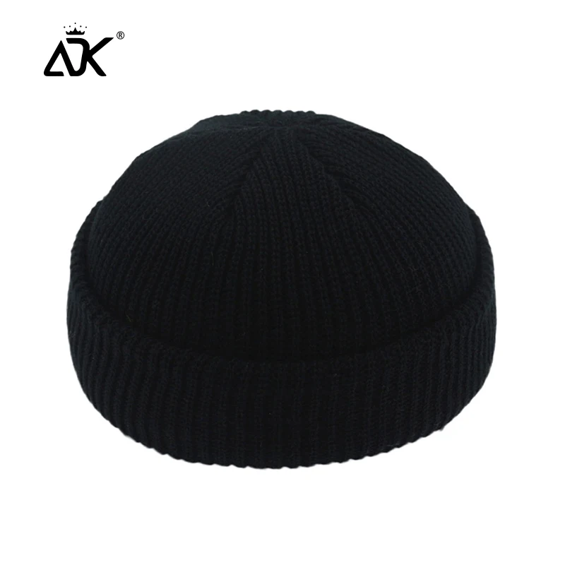 Мужская шапка с черепом, Вязаная хлопковая шапка, шапка с черепом, модный аксессуар, чистый цвет, шапка для мужчин,, шапка для женщин