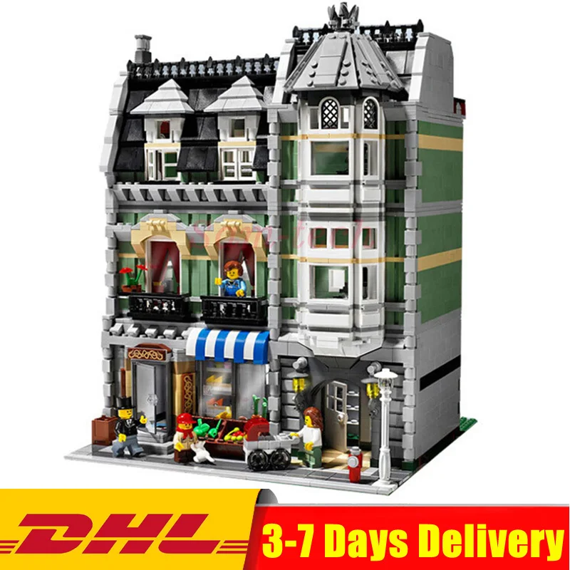 

DHL Compatitive Legoingly 10185 Genuine City Street Green Grocer Model Building Kit Blocks Bricks Toys Funny Gifts