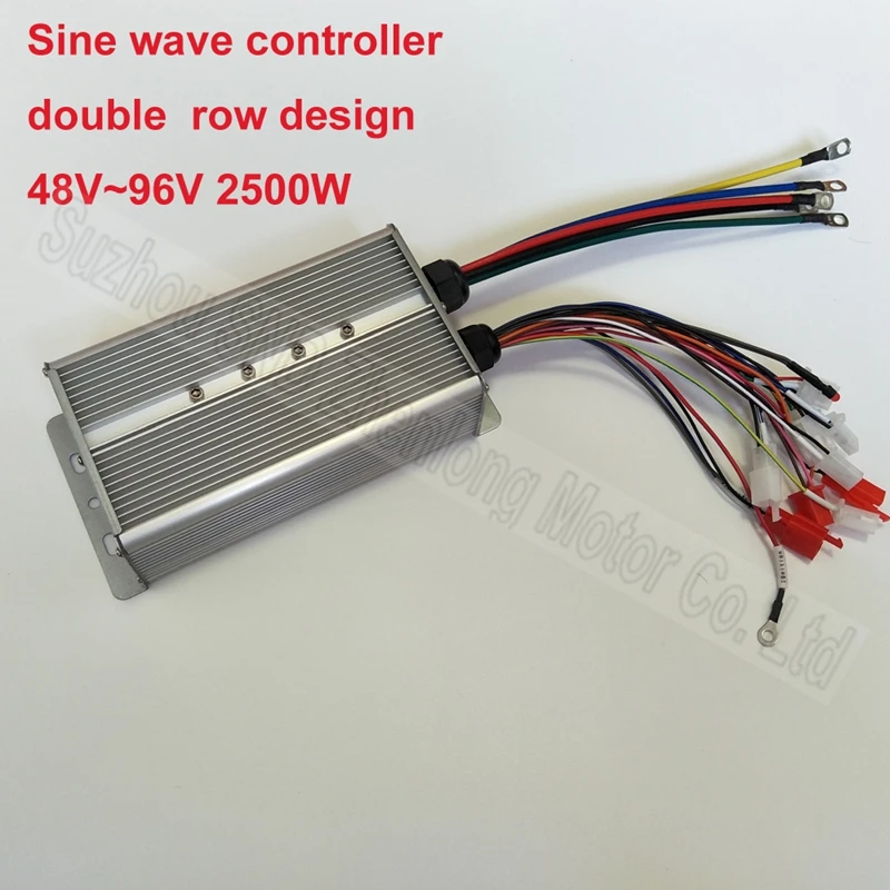 

18mosfet sine wave controller for Electric bicycle scooter double row design BLDC 60V72V96v 2500W G-K301