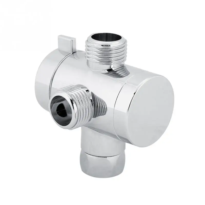 Серебристый ABS 3-сторонний выход переключатель для душа дивертор для душа клапан разъем адаптера дома Ванная комната аксессуар клапан душевого распылителя Válvula