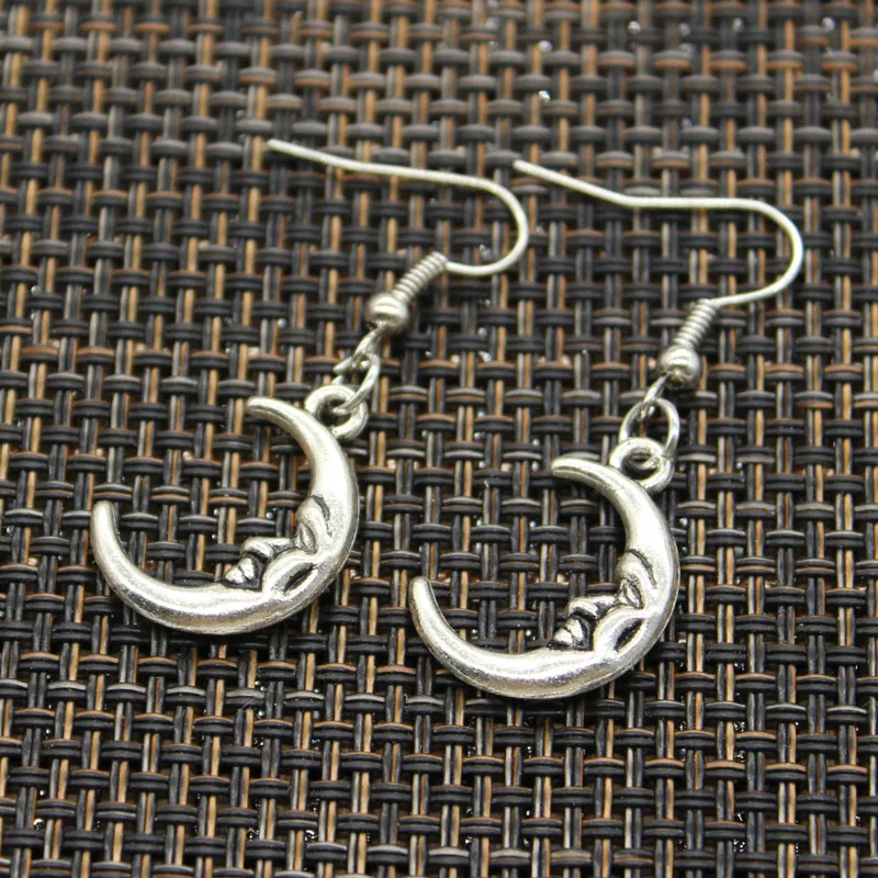 New Fashion Handmade moon star Pendants Silver Earrings For Womens Style | Украшения и аксессуары