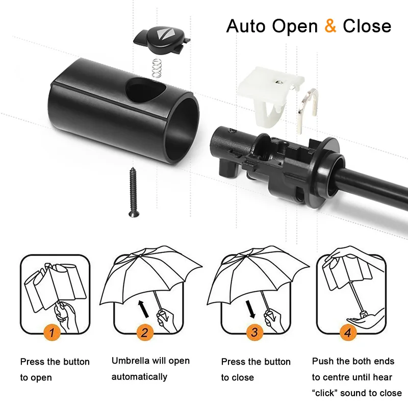 Зонт с обратным ходом, автоматический, 3 складных зонта, женский, ветрозащитный, большой зонтик, мужской, бизнес, зонты, водонепроницаемый, Paraguas Plega