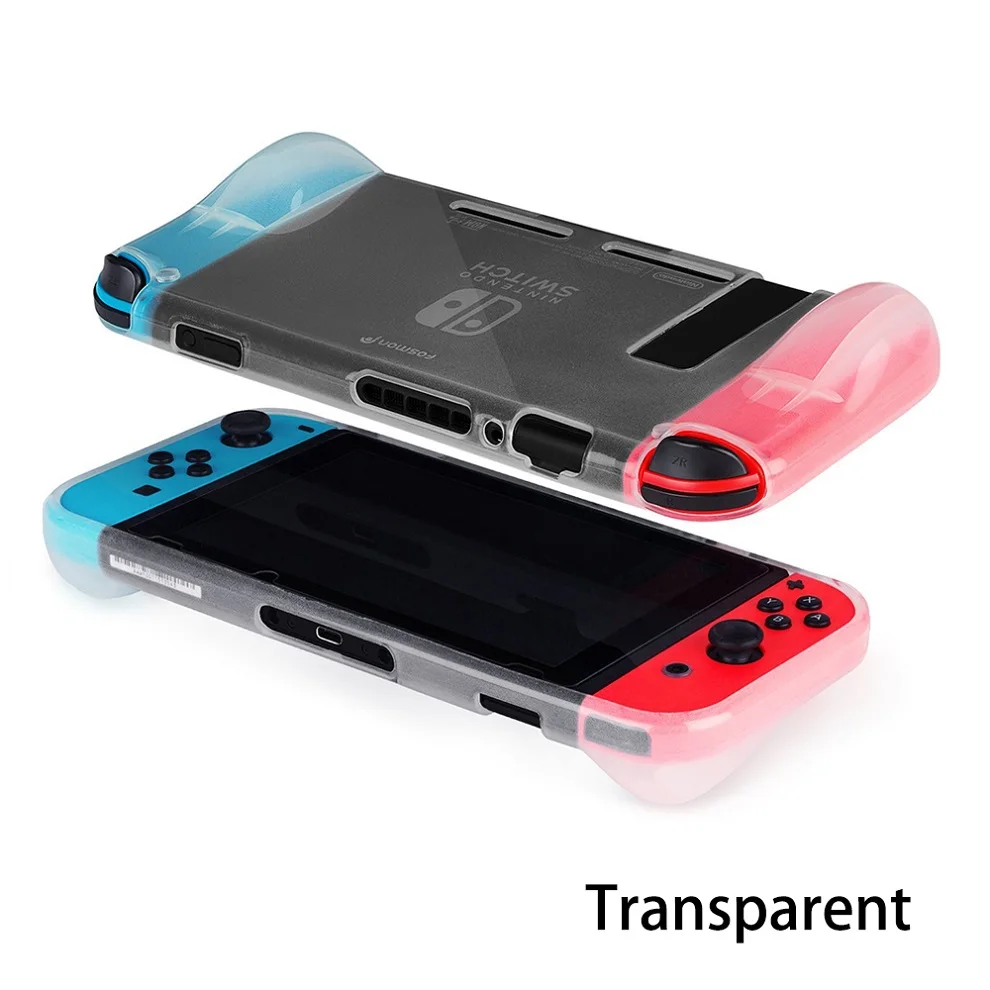 Мягкий защитный чехол для nintendo switch из ТПУ с защитой от царапин - Цвет: Transparent