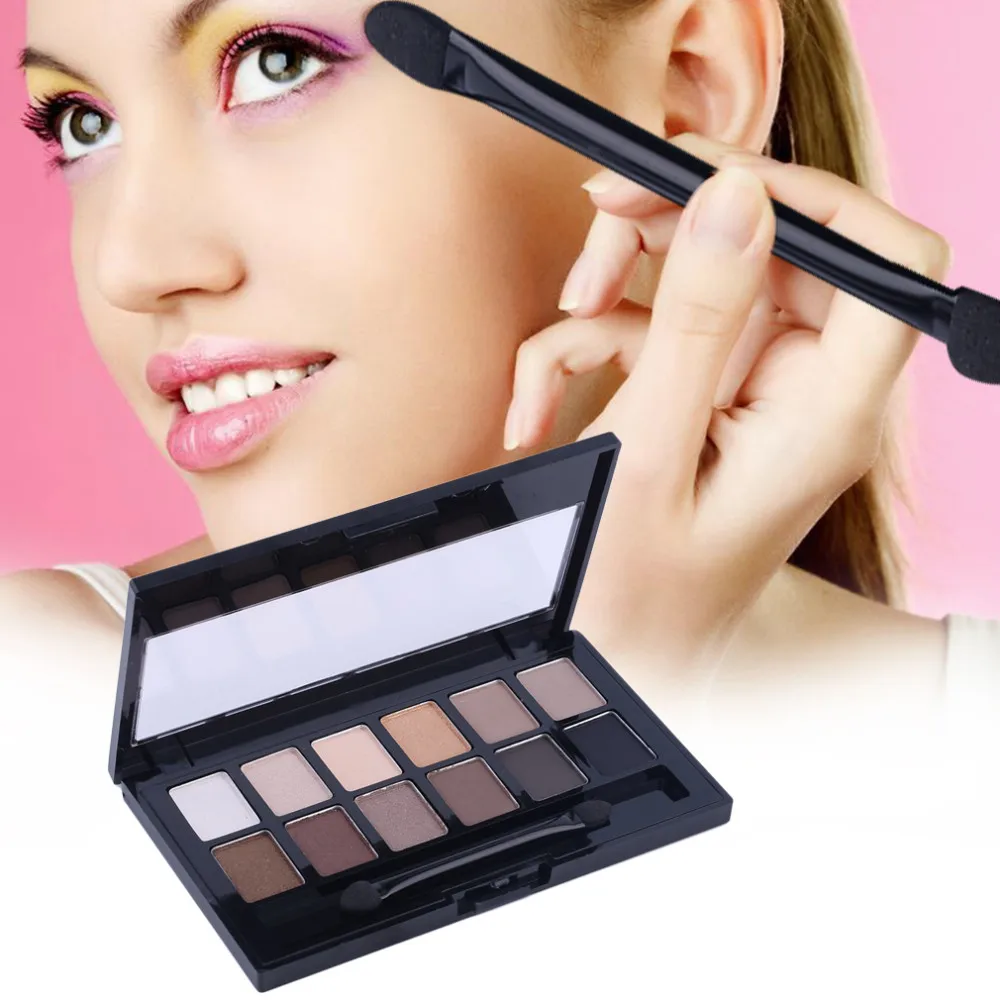 the Nudes 12 Colors Pro Matte Eye Shadow Cosmetic Make Up Set Naked Pallete Eyeshadow Palette Brighten