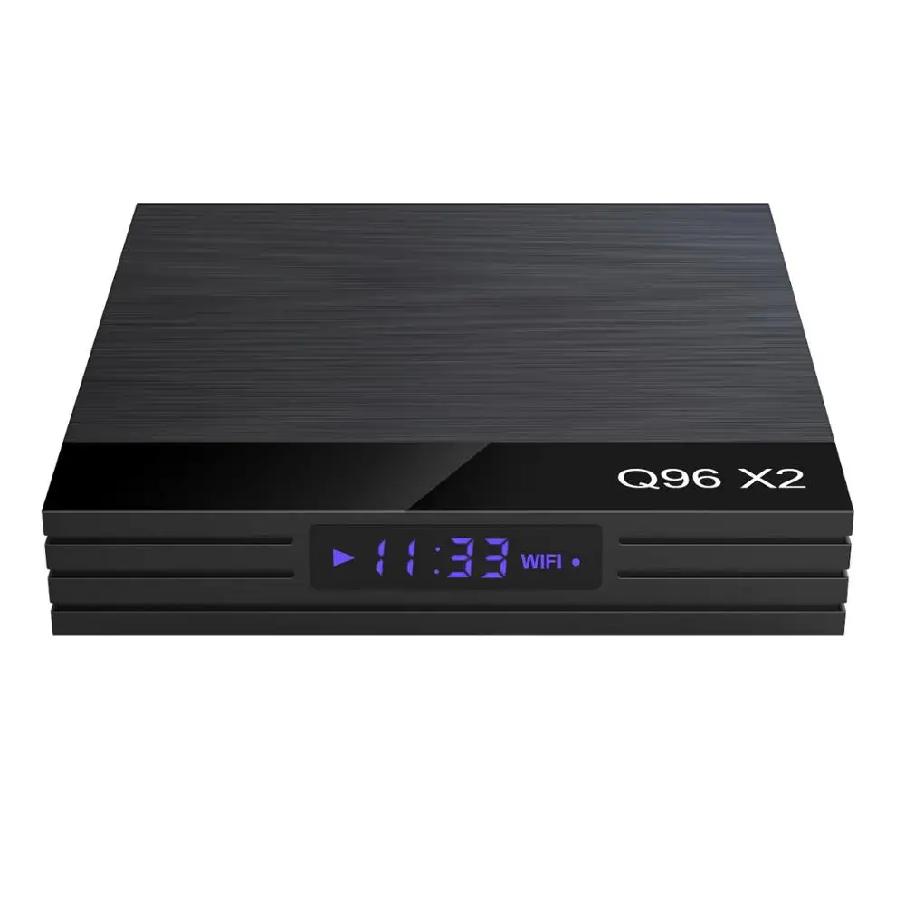ТВ приставка Q96X2 S905X2 4 + 32g телеприставка 64g светодиодный дисплей время Android 8 1 4k