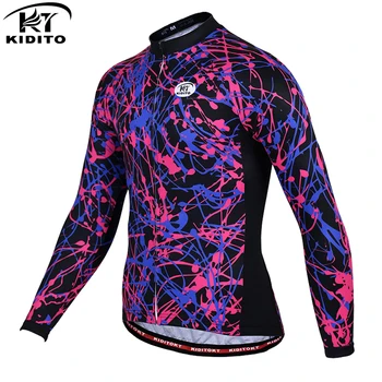 

KIDITOKT 2019 Pro Winter Thermal Cycling Jerseys Keep Warm Mountain Bicycle Cycling Clothing MTB Bike Cycling Clothes Sportswear