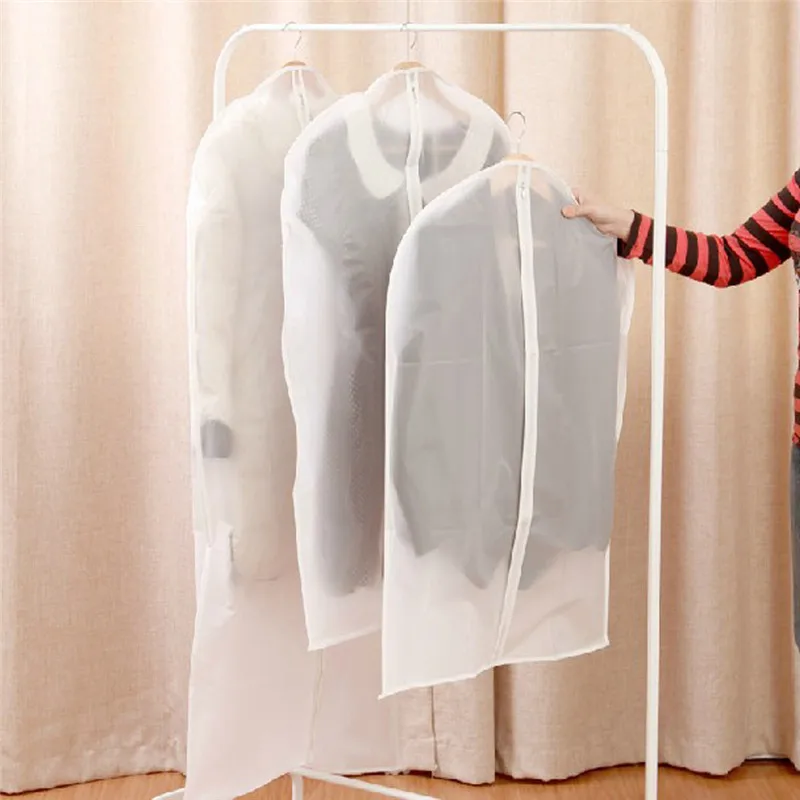 

Transparent Coat Cover Protector Travel Bag Garment Suit Dress Jacket Clothes Coat Dustproof #B15
