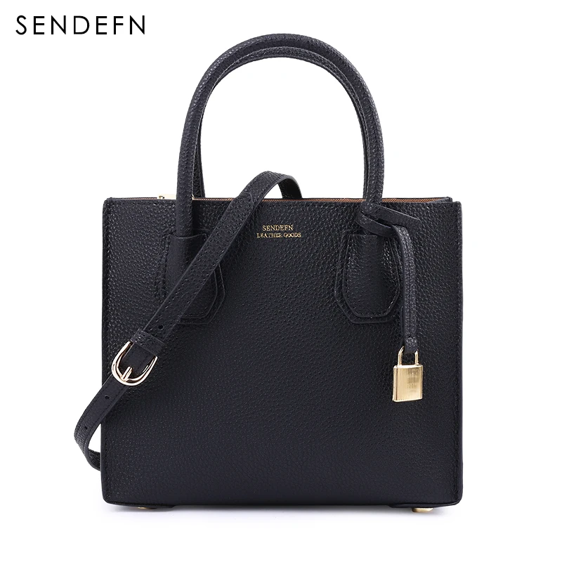 Сумка SENDEFN женская Классическая из спилка на молнии|leather handbags|fashion handbaghandbags fashion |