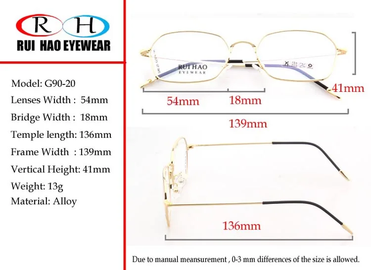 Rui Hao очки ретро оправа для очков Полигональная оправа для очков мужские Оптические очки по рецепту дизайнерские Брендовые очки