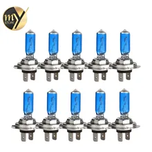10 шт. H7 100 Вт 12 в супер яркий белый противотуманный светильник s галогенная лампа высокой мощности лампа фары автомобиля Автомобильный светильник источник парковки 6000K