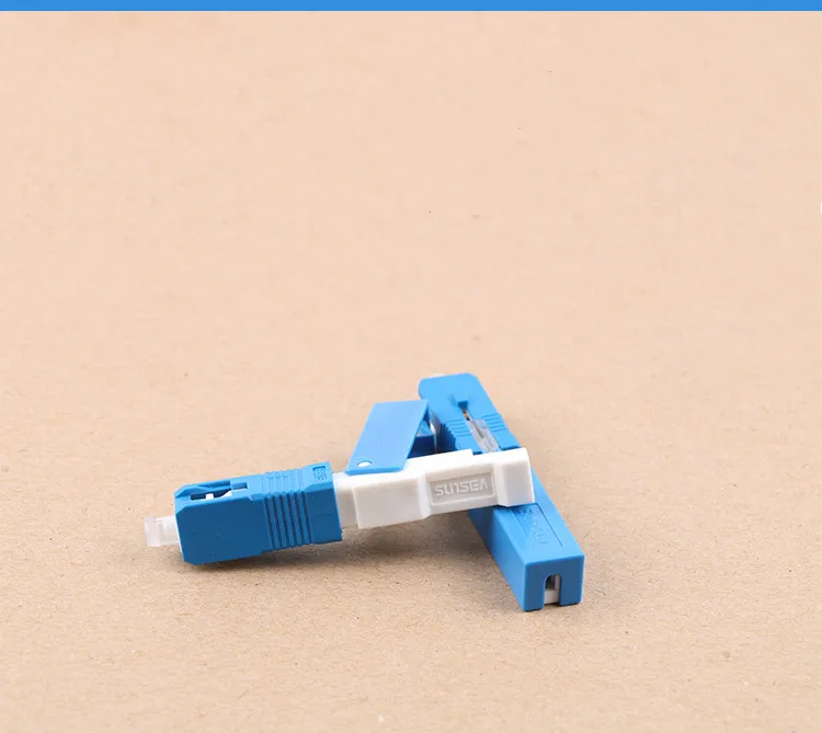 

50pcs SC UPC PC fast connector SC adapter SC Optic Fiber Quick Cold Connector FTTH SC Single Mode UPC Fast Connector