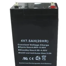 4V 7.5Ah свинцово-кислотный перезаряжаемый аккумулятор светодиодный аккумулятор vrla аккумулятор для хранения