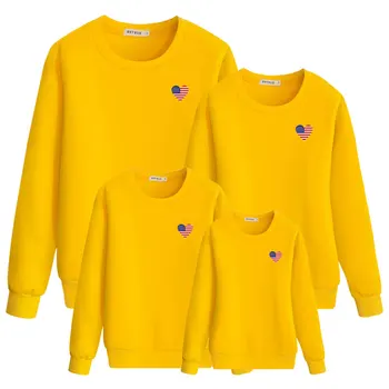 

Family Matching Outfits Autumn New T-shirt Round Neck Long Sleeve Family Sweatshirt And Trousers Suit Sports Family Clothing Set