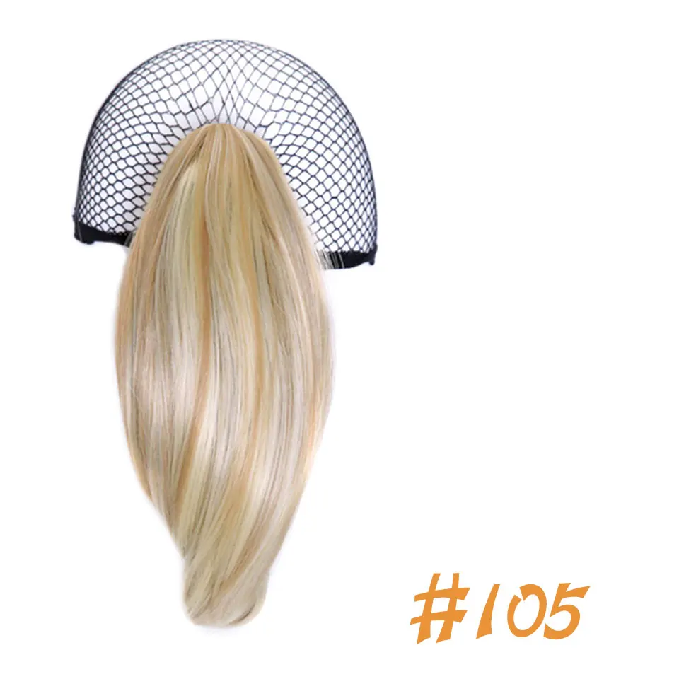 Allaosify Short Straight Claw Ponytail Clip In Hair Tail False Hair Ponytail Hairpins Synthetic Heat Resistant Fake Hair Piece