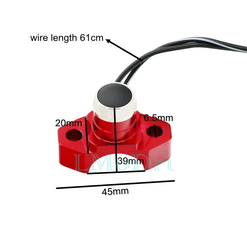LMoDri мотоциклетный переключатель самовозвратная Кнопка крепление на руль электрическая мощность старт убить переключатели звукового сигнала CNC алюминий
