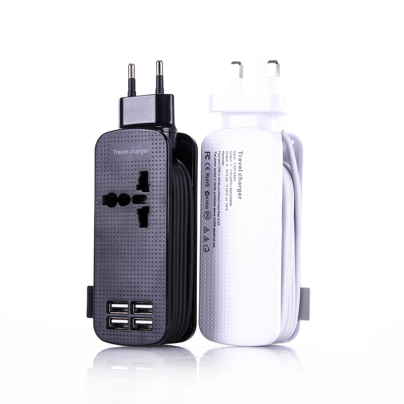 Зарядное устройство INGMAYA USB 4 порта 2 А 1 розетка переменного тока для iPhone 5S 6 6S Se 7 Plus