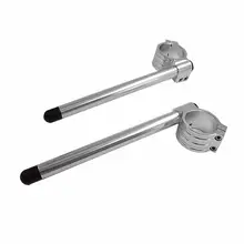 33 мм 7/" мотоциклетная алюминиевая вилка трубка клип-на руль подходит 33 мм зажим руля на обычном серебре