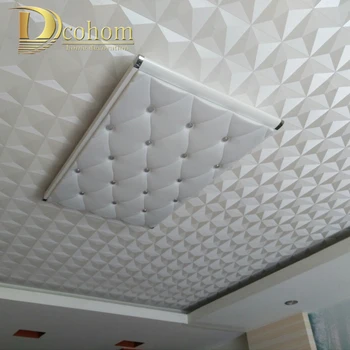 

Vinyl Ceiling Wall Paper 3D Stereo White Diamond PVC Wallpaper Living Room Bedroom Decor Geometric Wallpaper Roll