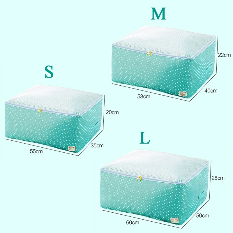 Сумки для хранения одежды, сумка Оксфорд для одеяла, Хлопковое одеяло, органайзер для хранения, отделочная сумка под кровать, органайзер для хранения