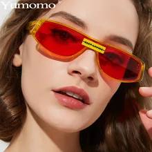 Маленькие солнцезащитные очки в стиле стимпанк для женщин и мужчин, фирменный дизайн, черные, красные солнцезащитные очки, Ретро металлическая оправа, прозрачные линзы, красные оттенки