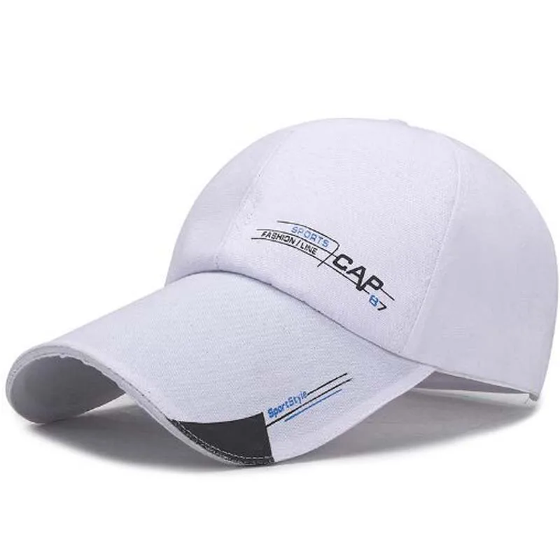 Белый XEONGKVI, удлиненная бейсболка с карнизом, s, летняя, брендовая, Snapback, сетчатые шапки для мужчин, сетчатая Кепка с козырьком каскетка - Цвет: Белый