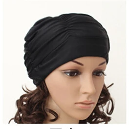 Сексуальная Женская шапочка для плавания с длинными волосами для девушек, стрейчевая шапка для купания, Новинка - Цвет: B
