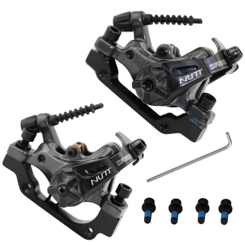

NUTT Mountain Bike Disc Brake Two sides Braking Force MTB Mechanical Aluminium Bike Brakes Set