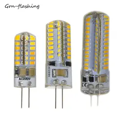 G4 светодиодный свет лампы мини-лампа «Кукуруза» белый/WarmWhite 3 Вт, 4 Вт, 5 Вт, 6 Вт, альтернатива галогенным лампам на AC220V освещения светодиодный