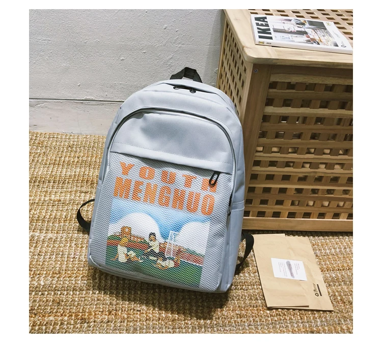 Menghuo Women Waterproof Nylon Backpacks Female Printed School Backpack for Girls Fashion Travel Bag Bolsas Mochilas Sac A Dos_35_19