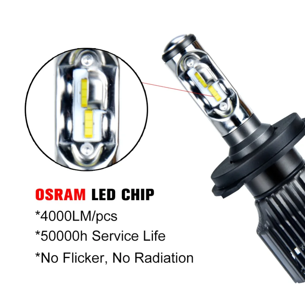 H11 светодиодная Автомобильная фара H4 H7 H1 H13 9004 9005 HB3 9006 HB4 9007 9012 5202 DC 12V автомобильная