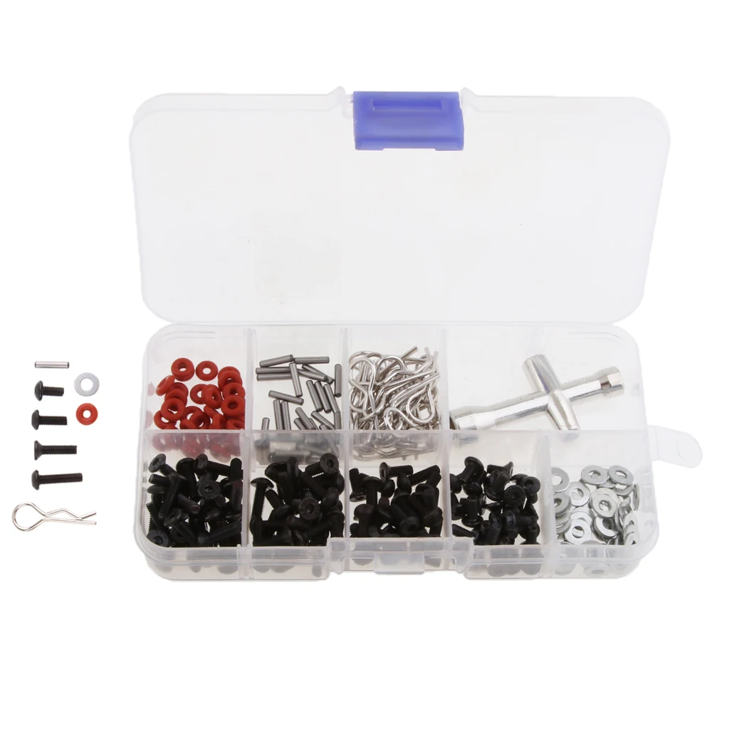 241 in 1 M3 Flat Round Screw Kits in Box for HSP RC Model Car DIY Spare Part