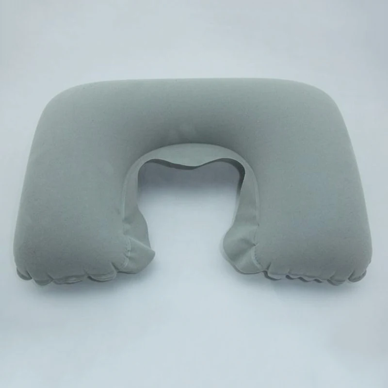 1 шт. Удобная u-образная подушка для шеи, Мягкая надувная подушка для отдыха на шее, для путешествий, автомобиля, компактная Подушка - Цвет: 2
