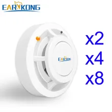 2262 код 433 МГц беспроводной детектор дыма для домашней охранной сигнализации датчик сигнализации