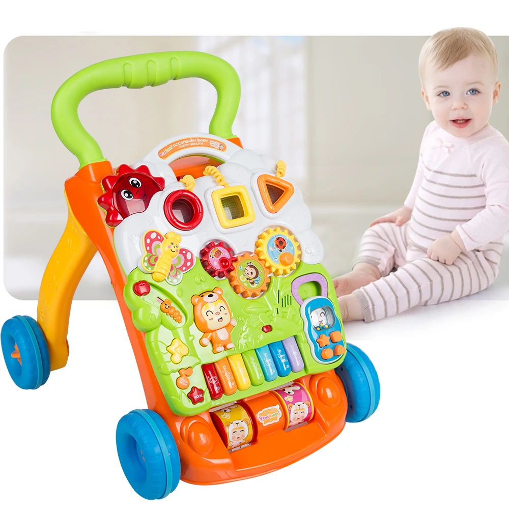 Baby Walker Multifuctional Toddler Push Cart Sit to Stand