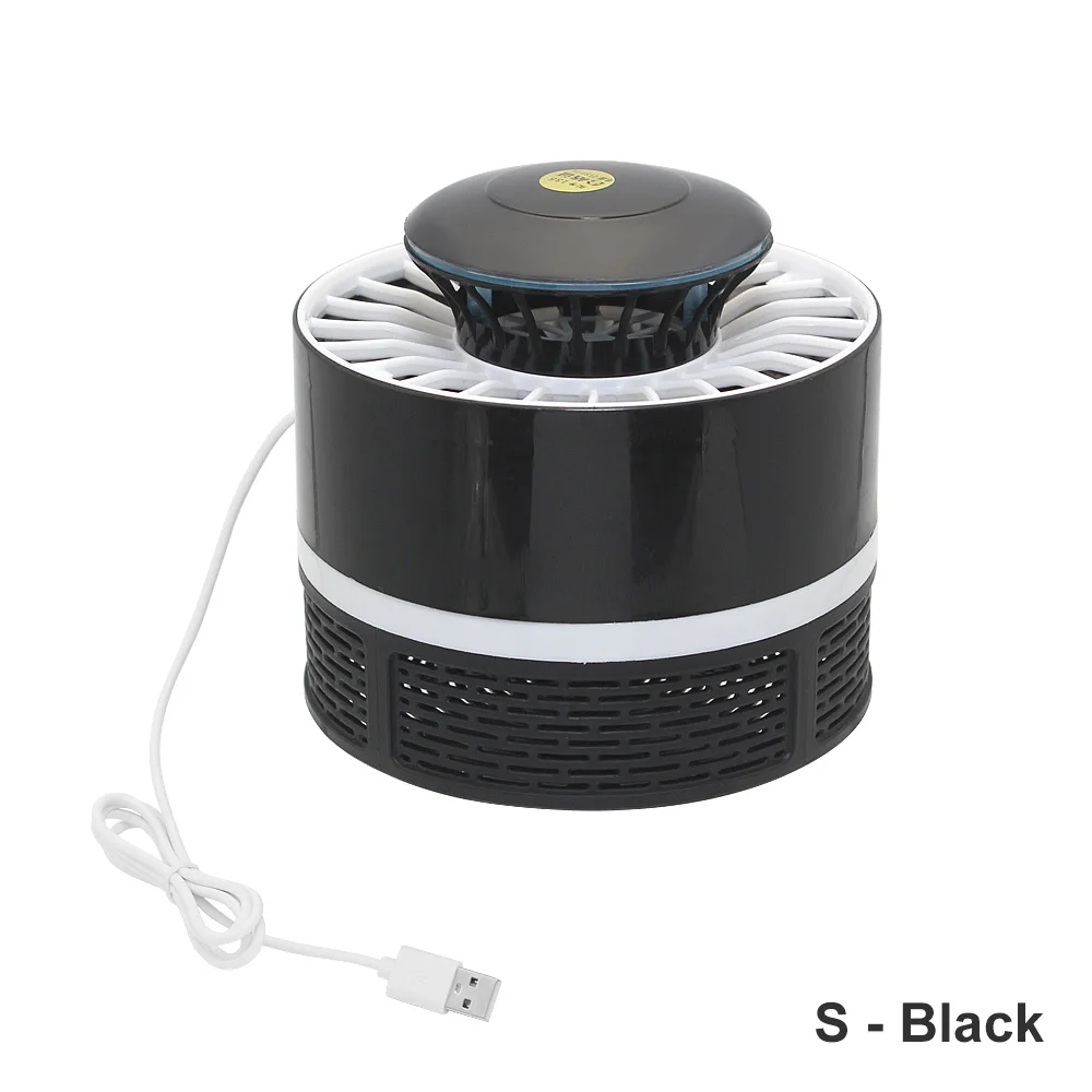 Бытовая электроника USB ловушка для москитов от мотыльков, мух ОСА ловушка для насекомых Zapper Killer СВЕТОДИОДНЫЙ Ночник светильник для гостиной спальни - Цвет: Black