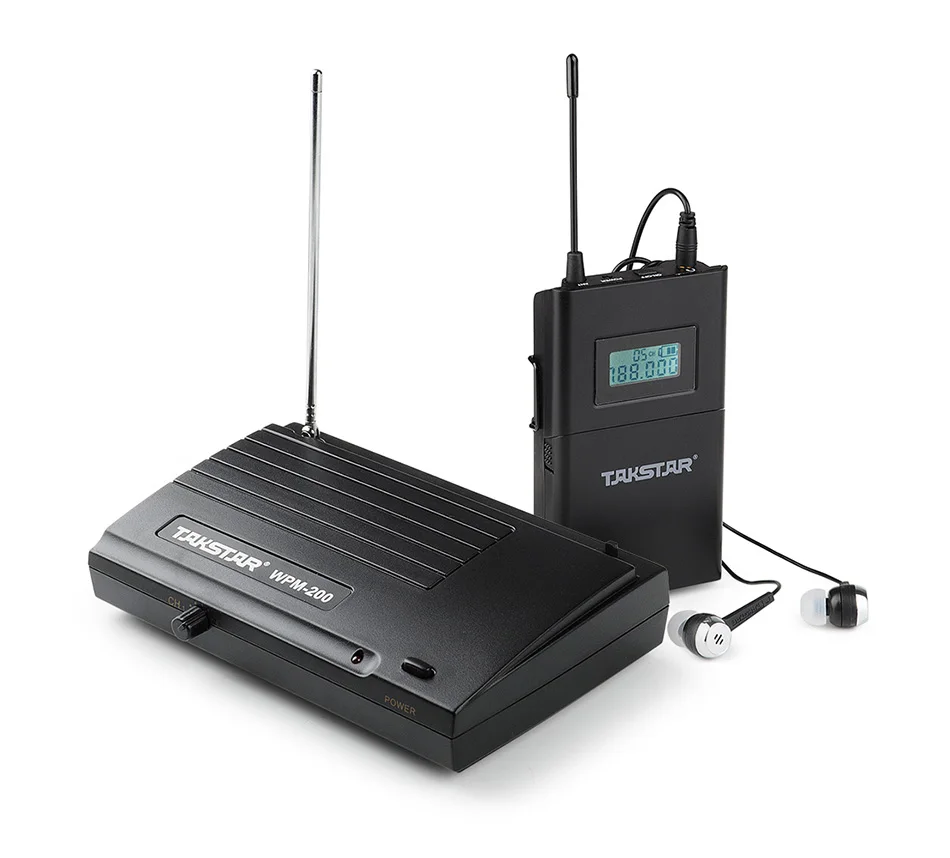 

Takstar WPM-200 In Ear Stage UHF Wireless Monitor System for studio recording/on-stage monitoring