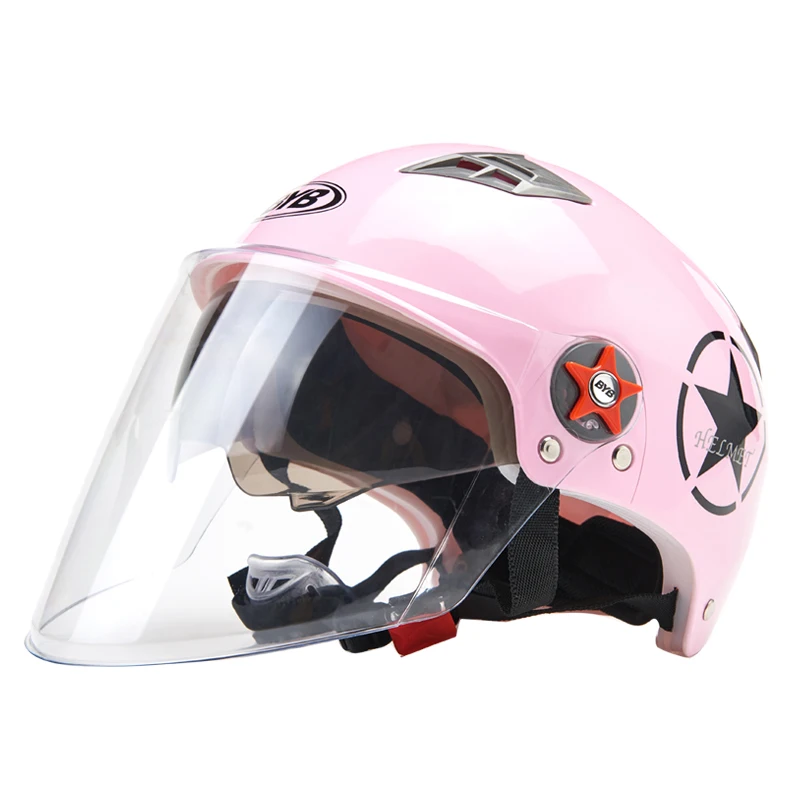 Мотоциклетный скутер мото шлем для женщин mtb велосипед защитная шляпа мужские мотоциклетные шлем для мотокросса Защитное снаряжение двойное лицо щит - Цвет: BYTKX213PT
