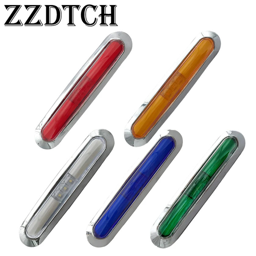 

ZZDTCH 10pcs 10-30V 21 Led GLO Truck Side Marker Lights Vans Truck Trailer Bus lights IP68