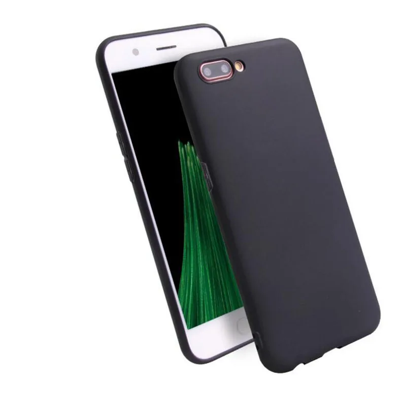 2017 Новый чехол для OnePlus 5 One Plus Five A5000 Силиконовый ТПУ Матовый однотонный черный