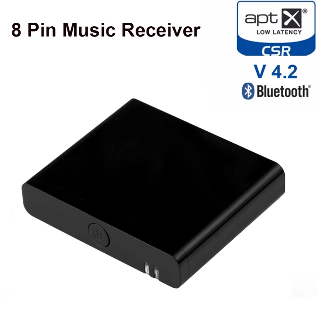 8pin Bluetooth 4.2 AAC Aptx low latency 8 pin Music Receiver Stereo Audio Adapter for Bose SoundDock III 10 XT lightning _ - Mobile