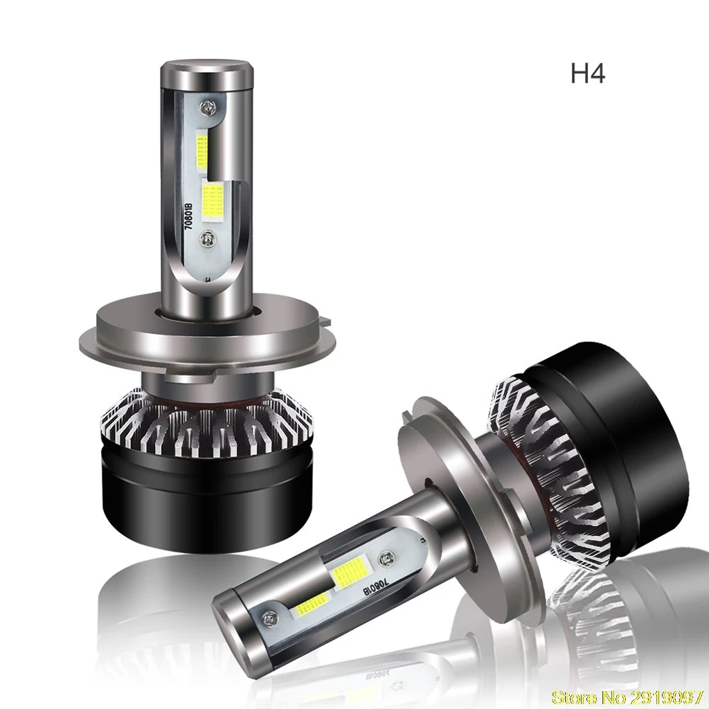 

2Pcs H4 9003 HB2 80W 10000LM LED Headlight Kit Hi/Lo Beam Bulbs 6000K
