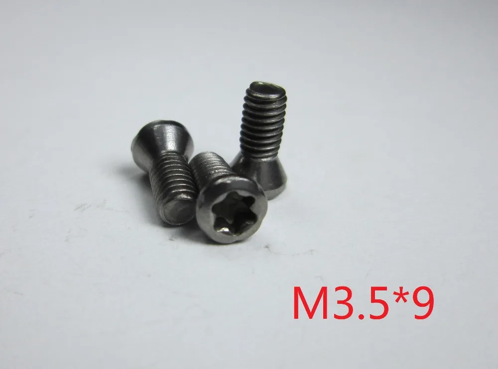 

50pcs M3.5*9mm Insert Hexagon Torx Screw for Replaces Carbide Inserts blade CNC machine Lathe cutting Fasteners M3.5 x 9mm