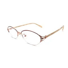 Logorela, Новое поступление, женские очки из металлического сплава, оправа, ультра-светильник, оправа, полуоправа, оптическая оправа для очков, красочные TR ножки, 2534