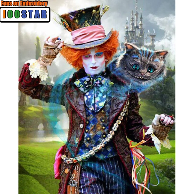 

DIY Diamond Painting Full square/Round Drill Mosaic Sticker Decor Cross Stitch 5d Diamond Embroidery Icon Alice in wonderland