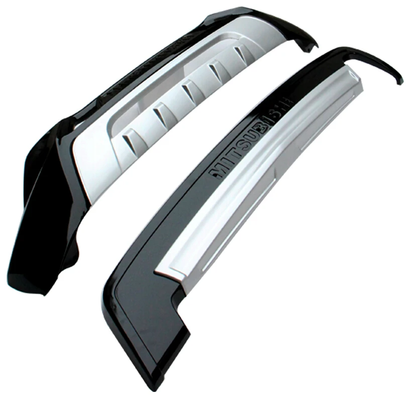 

JIOYNG For Mitsubishi ASX 2013-2015 Front + Rear Bumper Diffuser Bumpers Lip Protector Guard skid plate Stainless steel 2PCS